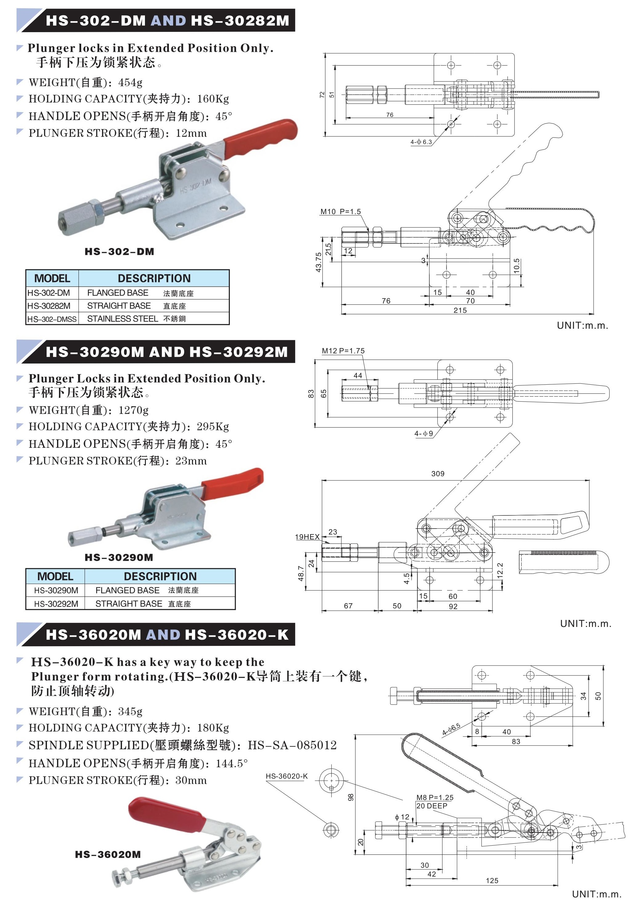 HS-302-DM ,HS-30290M ,HS-36020M